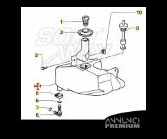 Serbatoio olio miscela Piaggio ZIP 50 - 574009 - 4