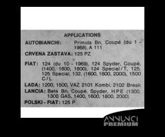 Cartuccia filtro olio per Fiat 124 125 132 Lancia - 3