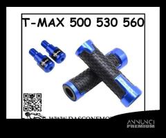 COPPIA MANOPOLE E BILANCERI CON SCRITTA TMAX BLU