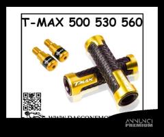 COPPIA MANOPOLE E BILANCERI CON SCRITTA TMAX ORO