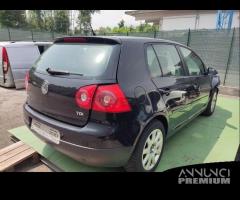 Ricambi VOLKSWAGEN GOLF 5 1896cc TDI del 2007