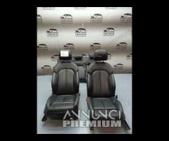 SET SEDILI IN PELLE NERA AUDI A6 4G C7 S-LINE 2014 - 19