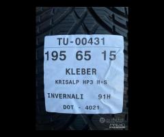 4 PNEUMATICI 195/65 R15 KLEBER INVERNALI 85% - 10