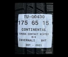 4 PNEUMATICI 175/65 R15 CONTINENTAL INVERNALI 95% - 8