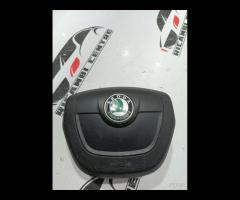 AIRBAG VOLANTE SKODA FABIA 2 5J0880201H 61872050A - 8