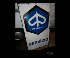 Insegna bifacciale piaggio vespa servizio officina