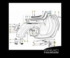 Coppia piastrine cavalletto Vespa PK e Cosa