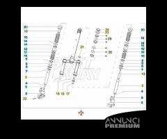 Forcella Piaggio NRG Power Buzzetti 2128