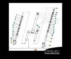 Forcella GIlera Runner 50 dal 2002 Buzzetti 2119