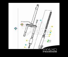 Forcella anteriore Piaggio Zip Buzzetti 2171