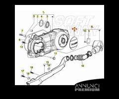 Coperchio copertura trasmissione scooter Piaggio C