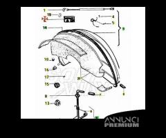 Targhetta bandina laterale Vespa T5