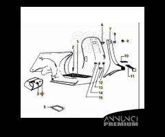 Paraspruzzi posteriore Piaggio Vespa T5 - 233005