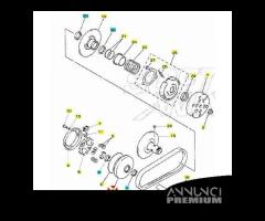 Semipuleggia variatore Yamaha Majesty 250 DX - 5CG