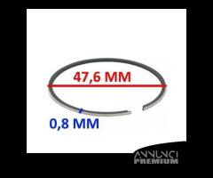 Segmento pistone da 47,6 x 0,8 grano interno