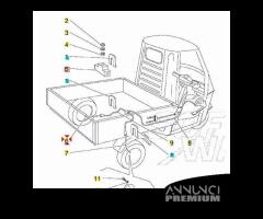 Tubo cilindretti freno posteriore Piaggio Ape 50