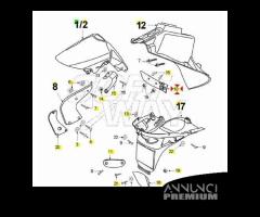 Piastrina destra parafango anteriore Peugeot scoot - 6