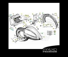 Targhetta bandina Vespa PX125E Arcobaleno