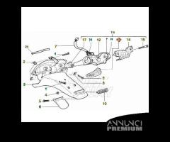 Vetro freccia posteriore Gilera Runner arancio - 7