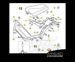 Serratura sella con chiave Peugeot Fox - 727610