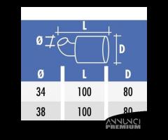 Filtro aria 90 gradi da 38 - Polini 2030057