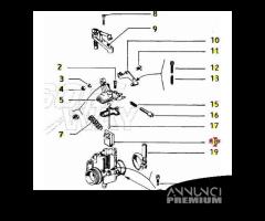 Valvola gas carburatore SHBC 19 - Dell'Orto 10569