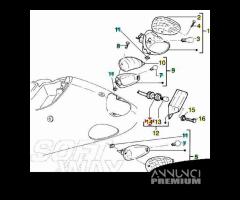 Portalampada fanalino luce targa scooter Piaggio 2 - 7