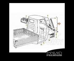 Serie listelli parabrezza Piaggio Ape 50 - 1547126