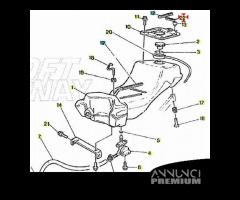 Tampone piastra serbatoio carburante Cagiva Prima