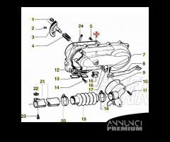 Deviatore aria calda Piaggio Vespa ET4 Hexagon Lib