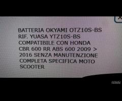 Batteria Okyami OTZ10S-BS 12 V 8,6 AH