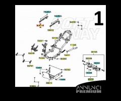 Supporto pavimento Kymco Agility 50 e 125 con ruot