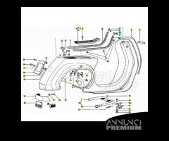 Pedana centrale Piaggio Vespa PK XL RUSH N