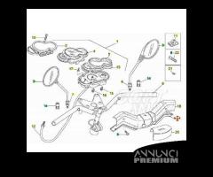 Coprimanubrio inferiore Aprilia Rally Liquido - AP