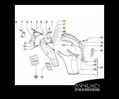 Kit adesivi fianco laterale posteriore Piaggio NTT