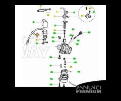 Starter carburatore per scooter Piaggio 50 a 2 tem