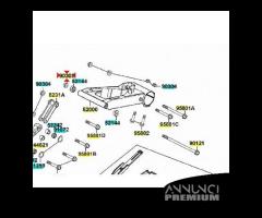 Dado flangiato da 12,5 mm per scooter e quad Kymco