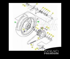 Mozzo parastrappi Yamaha R1 - 4XV253660000 - 4XV25 - 6