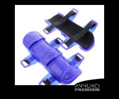 Coppia ginocchiere blu in plastica - Polini 143808