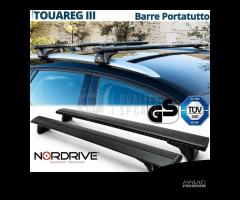 Barre + Portasci per VW Touareg 2 3 Omologato - 3