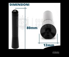 ANTENNA CORTA 8CM per Volkswagen FIBRA DI CARBONIO