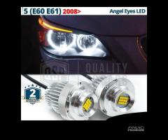 ANGEL EYES LED Bmw Serie 5 E60 E61 FARI ALOGENI