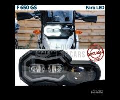 FARO LED Per BMW F 650 GS OMOLOGATO Luce Bianca - 1