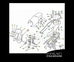 Supporto parabrezza lato sinistro per Cagiva River