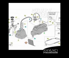 Paracalore serbatoio benzina per Aprilia Scarabeo