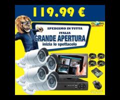 Kit videosorveglianza 4 canali 1080p completo F