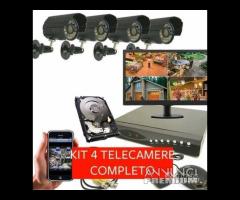 Kit videosorveglianza completo 4 canali 1080p