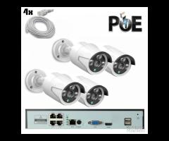 KIT VIDEOSORVEGLIANZA IP POE 4 e 8 CANALI NVR 3M