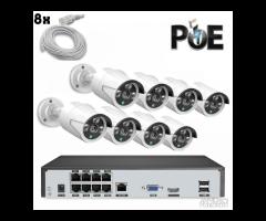 KIT VIDEOSORVEGLIANZA IP POE 4 e 8 CANALI NVR 3M - 2