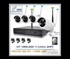 Kit videosorveglianza 1080p 4 canali completo